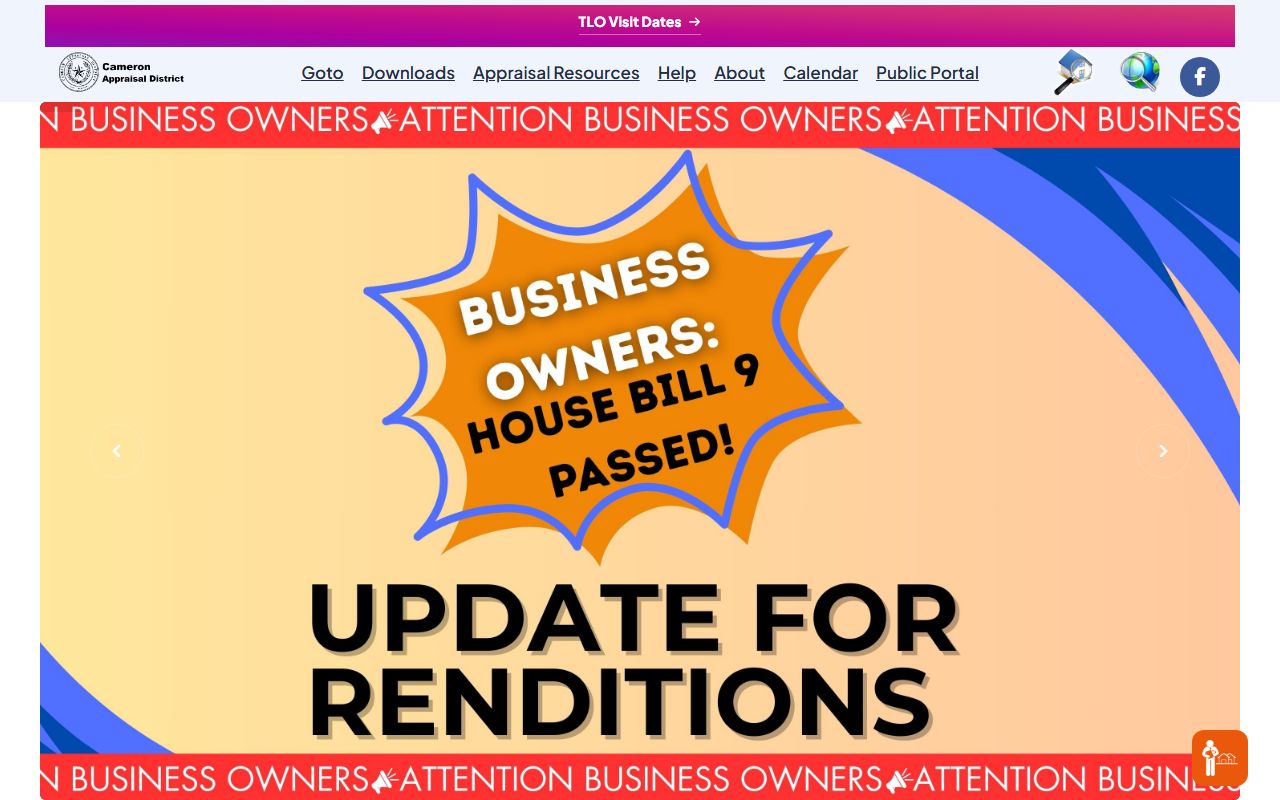 Cameron County Appraisal District White Pages property search